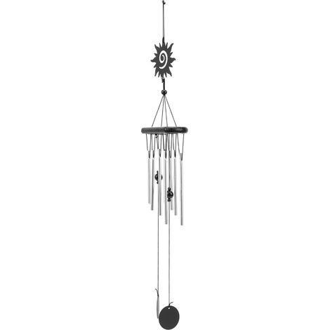 Carillon éolien suspendu, style simple et élégant, idéal pour la décoration de jardin ou d'intérieur. (1/5)