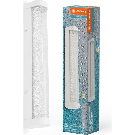 Tube miroir/applique murale avec LED, blanc, verre effet bulle, (1/3)