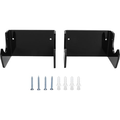 Support mural pour longskate - Rangement longboard mural pour chambre et salon - Noir (1/5)