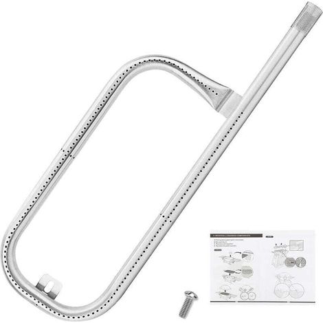 43 cm Brennerrohrzubehör für Weber Q100-Serie Q100 Q120 Q1000 Q1200, Weber BBQ-Ersatzteil 41657 304 Edelstahl-Rohrbrenner, Teil 69957, 1