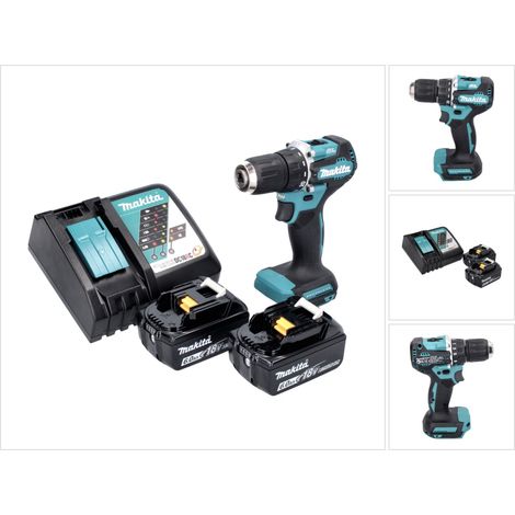 Makita DDF 487 RG Akku Bohrschrauber 18 V 40 Nm Brushless + 2x Akku 6,0 Ah + Ladegerät (1/5)