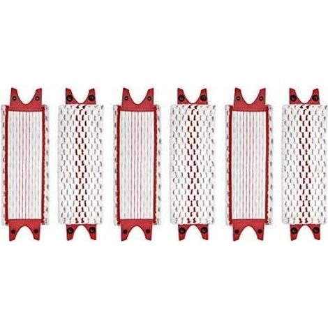 royaluxe -Lot de 6 têtes de balai plates en microfibre compatibles avec Vileda Ultramax (1/5)