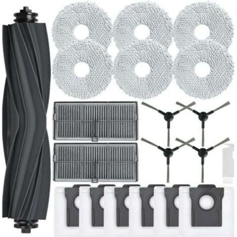 Pr Kit d'accessoires pour Dreame L10s Pro Ultra Heat/ L10s Ultra Gen 2, Pièces pour Dreame X30 Ultra/Mova E30 Ultra, 1 Brosse Principale, 6 Sacs à Poussière, 6 Serpillere, 2 Filtres, 4 Brosse Latérale (1/4)