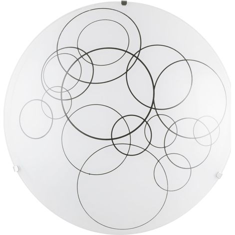 "Plafoniera KARMA in vetro bianco 40 cm."