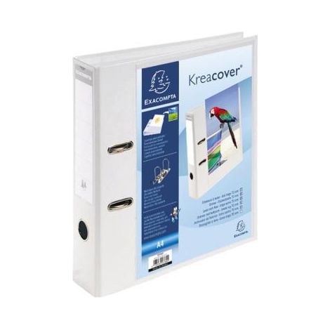 Ordner Kreacover 70mm DIN A4 Werkstoff: Graupappe Material der Kaschierung auen: PVC/PU Material der Kaschierung innen: PVC/PU wei (1/4)