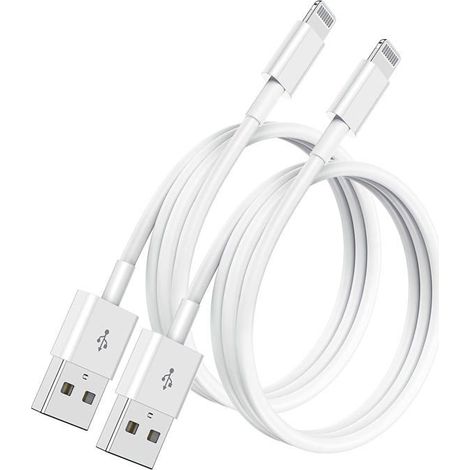 2 Câbles 2M iPhone – MFi, 14/13/12/11/X/8, Apple (1/4)