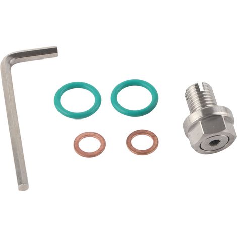 Bouchon de vidange extra-large de type sac à dos pour kit de réparation de filetage autotaraudeur de carter d'huile en acier inoxydable, avec clé hexagonale et joint torique, M12,1-1,5x15 mm (1/5)