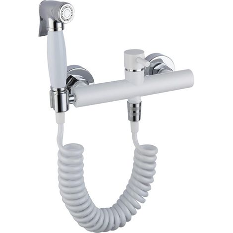 Robinet Bidet Set Chaud et Froid Chrome Chrome Robinet de Coin de Douche Hygiénique tête de Douche hygiénique Lave-Auto pulvérisateur pulvérisateur aérographe (1/5)