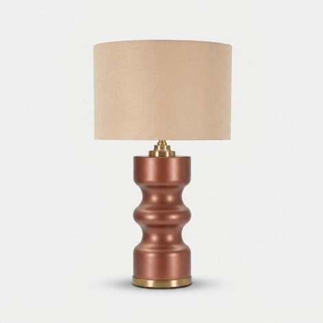 Lampada da tavolo in vetro e tessuto Sorenthal A (1/5)
