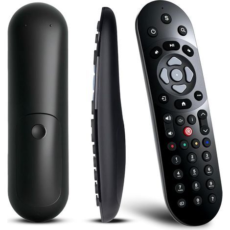 Universelle Ersatzfernbedienung mit Sprachsteuerung, Infrarot-Fernbedienung kompatibel mit allen S-ky Q/Q TV-Boxen, S-ky Q Mini-Boxen und S-ky Q Silver-Boxen, mit einer Reichweite von 10 m (1/5)