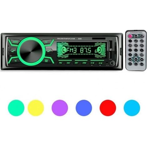 Autoradio voiture - Multifonctionnel - 12V - Bluetooth - Double USB - Charge rapide (1/4)