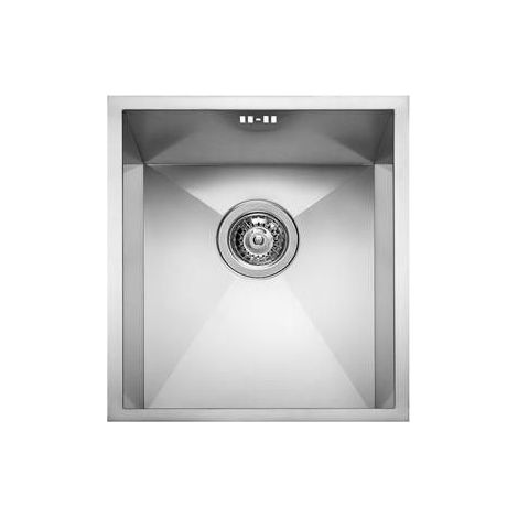 Elleci LIQ340SAC Square 340 Lavello da incasso 1 vasca in acciaio inox satinato 38x44 cm colore Inox (1/3)