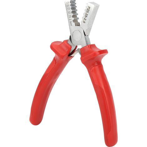 Pince à sertir rouge PZ0.252.5 pour câbles de 0,25 à 2,5 mm - Outil d'électricien (1/5)