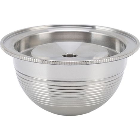 Wiederverwendbare Metall-Kaffeekapsel für Nespresso Vertuoline mit PVC-Barcode und wiederaufladbarem Filter für Kapseln. (1/5)