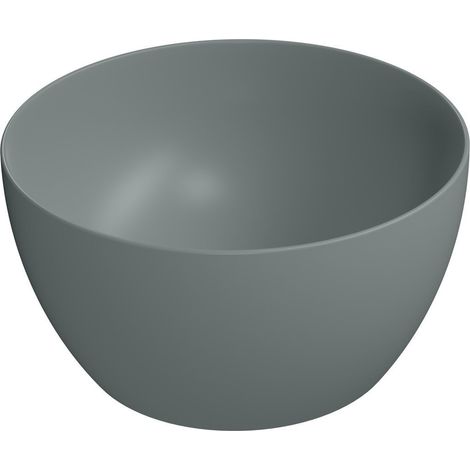Vasque à poser en céramique PURA haut, dia 42cm, agave mat (1/2)