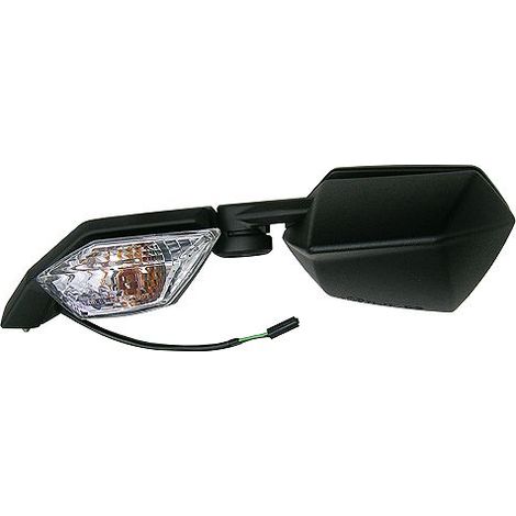 Espejo Emgo 2025/02 para Kawasaki ZX-10R '08-'10, izquierdo (OEM: 56001-0102), negro (diseño original) (homologación).