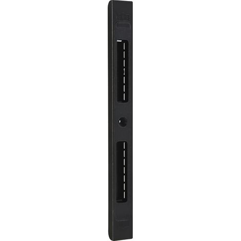 Schließblech verstellbar SB/VAR.7 z.Einfräsen,Rad. 3,5 mm, Zamak schwarz matt (1/4)