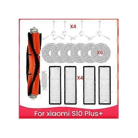 Accessoires pour aspirateur robot Xiaomi S10 Plus+ : brosse latérale principale, filtre HEPA, lingettes de nettoyage. (1/5)