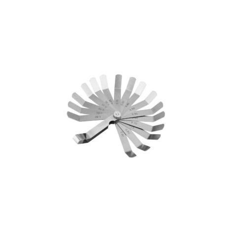 Calibre curvo, herramienta de inspección de soldadura, regla de calibre de espesor curvo de acero inoxidable 0,05-1,00 mm, herramienta de medición (1/5)
