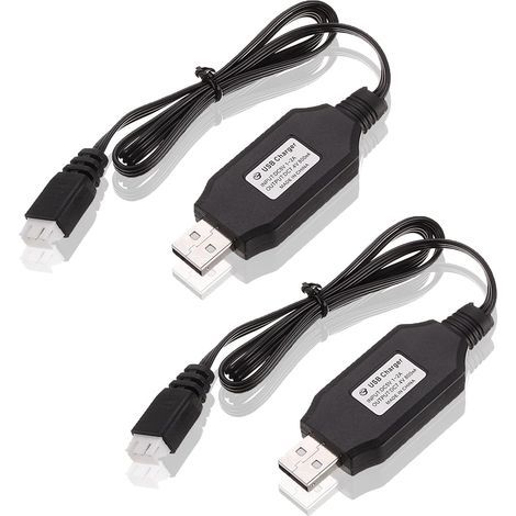 Stück USB-Ladekabel, 7,4 V 1000 mA USB-Ladekabel mit XH-3P-Stecker für SCX24 RC-Autos, ferngesteuerte Autos, FPV-Drohnen und Quadcopter (1/5)
