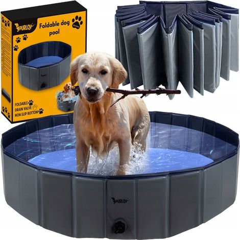 Piscina plegable para perros, animales, jardín, grande, 120x30cm, corral de baño, XL (1/5)