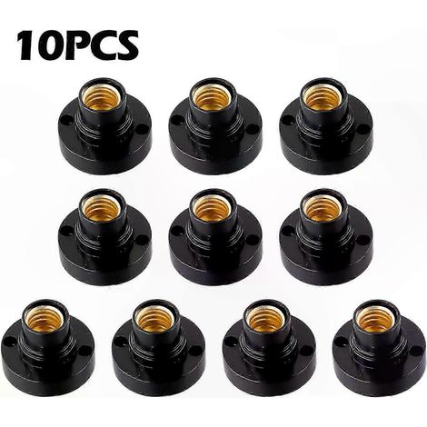 10er-Pack weiße E14-Schraubfassungen, Sockeladapter für LED-Lampen, 100–230-V-kompatibler Konverter, Standard-Beleuchtungsfassung (1/5)