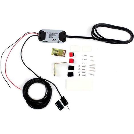 Intelligenter Garagentor-Controller, kompatibel mit Alexa, Google Home, SmartLife und Tuya, Sprach- und App-Steuerung, europäischer Stecker