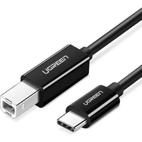 Kabel für Drucker, Scanner, Fax, USB-C - USB-B 1m schwarz (1/5)