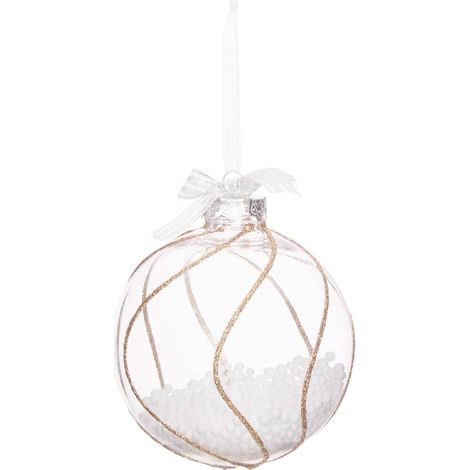 Pallina in polistirolo d.10cm bianco assortito - Feeric lights & christmas