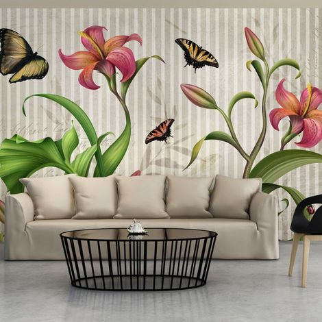 Papier Peint "Vintage Meadow" 105 x 150 cm (1/2)