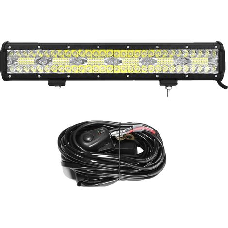 Barre lumineuse LED, motif de faisceau combiné, haute luminosité, 17in 360W avec fil (1/2)