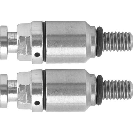 Lot de 2 purgeurs d'air de fourche en alliage d'aluminium M5x0,8, remplacement pour CRF150R, CR125R et CR250R (argenté). (1/5)