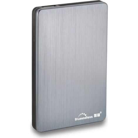 Disque Dur Externe Portable avec USB3.0 pour Ordinateur de Bureau et Portable 6.3 cm 160GB Gris
