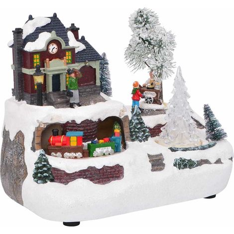 Décor de table de Noël Multicolore 23.5 x 16 x 18.5 cm Résine CFW30639 (1/5)