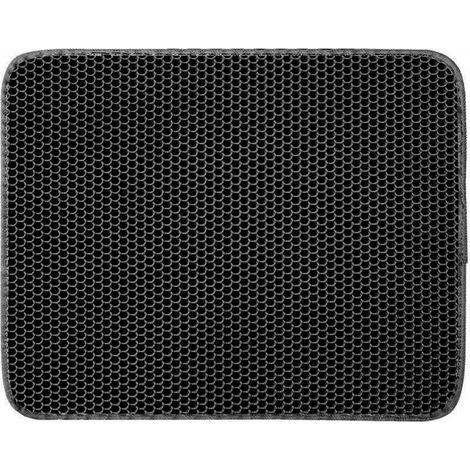1pc Tapis Litière Chat Bac à Litière pour Chats, EVA Imperméable,Double Couche en Nid d'abeille Design 30x30cm (1/4)