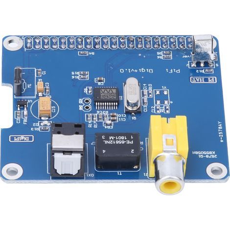 HiFi I2S/SPDIF-Audio-Erweiterungskarte für Raspberry Pi 3/2B mit optischem Faserausgang (1/5)