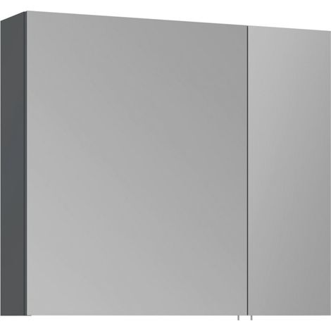 Badezimmerschrank mit Spiegel "Side 80" – 79 x 16 x 66 cm – Anthrazit matt (1/3)