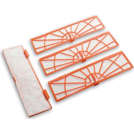 vhbw Kit de 4x Filtres d'aspirateur compatible avec Neato Botvac 70, 70E, 75, Connected, D5, D3, 75E, 85, 85E aspirateur robot - filtre