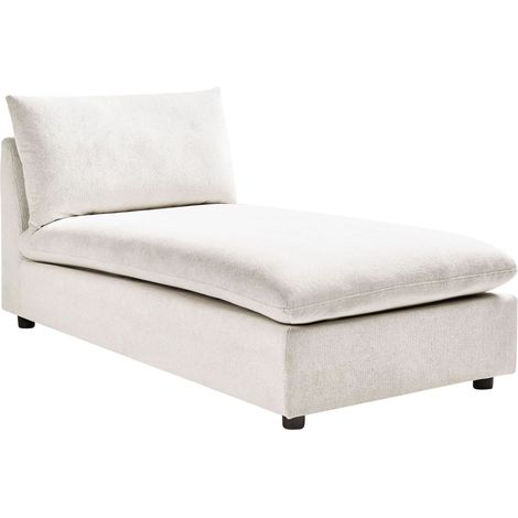 Chaise Longue VIZILLE Fabric Off-White