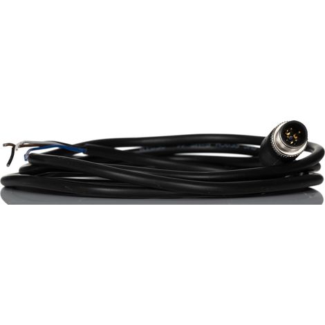 Cordon RS PRO 4 conducteurs , M12 Mâle, 2m ( Prix pour 1 )