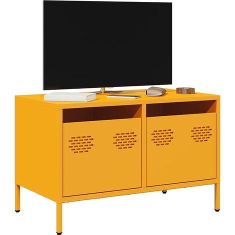 TV-Schrank Senfgelb 68x39x43,5 cm Kaltgewalzter Stahl
