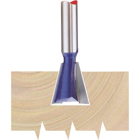 Draper 75346 TCT Router Bit, 1/4"" Dovetail, 14mm Diameter (1/5)
