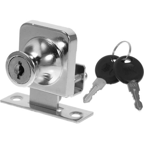 Serrure pour vitrine coulissante, en alliage de zinc (1/5)