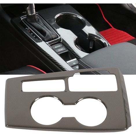 Habillage de Console Centrale Style Fibre de Carbone pour Holder de Récipient - Compatible Civic 11e Génération 2022 (1/5)