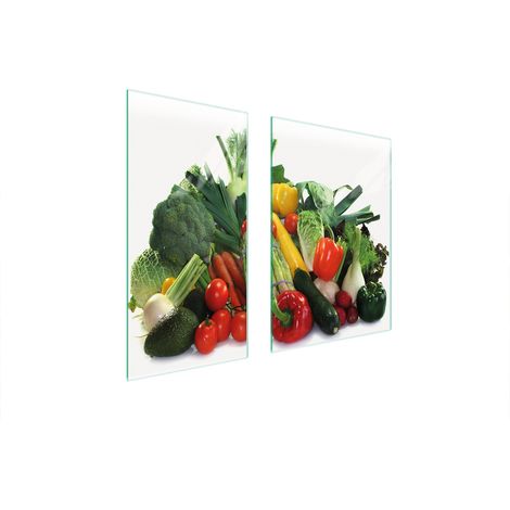 GLASSCHUTZPLATTE 75x52 GEMÜSE (1/5)