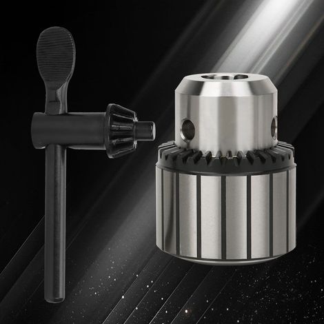 Mandrin de perçage 0,6-20 mm en acier robuste haute précision avec clé de mandrin pour outils électroportatifs 1-13 mm (1/5)