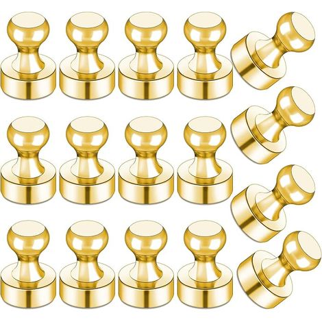 Magneti da frigorifero, 16 pezzi, piccoli magneti potenti per lavagne da frigorifero, accessori per aule/cucine, decorazioni, set per armadietti, decorazioni essenziali, graziosi oggetti magnetici per (1/3)