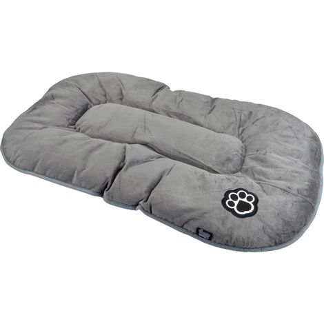 1 - Coussin Pour Chien - Polyester Réversible - Confort Doux Et Lavable En Machine - Pour Animaux De Compagnie - Gris Et Noir - 117x72cm (1/3)
