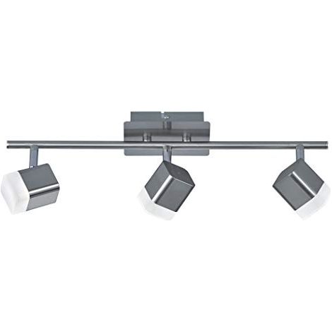 Spot soffitto ROUBAIX argento 3 luci LED 3000K RL R82153107 (1/4)