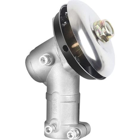 Renvoi d'angle universel pour débroussailleuse (26 mm / 9 dents), ensemble complet de tête de transmission (version à patte de fixation unique), filetage M10 x 1,25 (pas à gauche) (1/5)